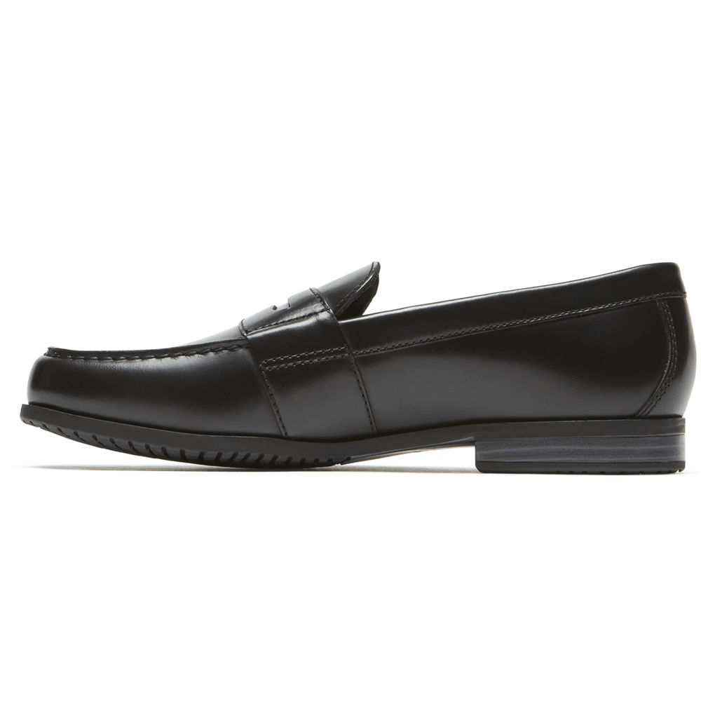 Rockport Mens Loafers Black - Classic Lite 2 Penny - UK 018-FVDWAX